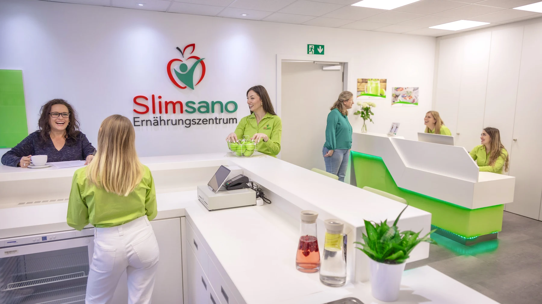 Empfang im Slimsano Ernährungszentrum Mainz